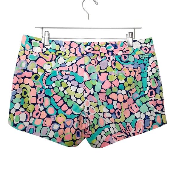 Lilly Pulitzer Ellie Shorts Gypsy Jungle Womens 8 Mosaic Multi Art Deco Preppy - Picture 2 of 11